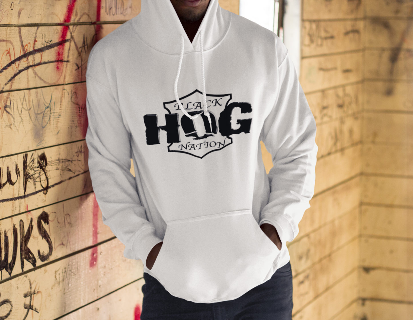 Black Hog Nation Logo hoodie