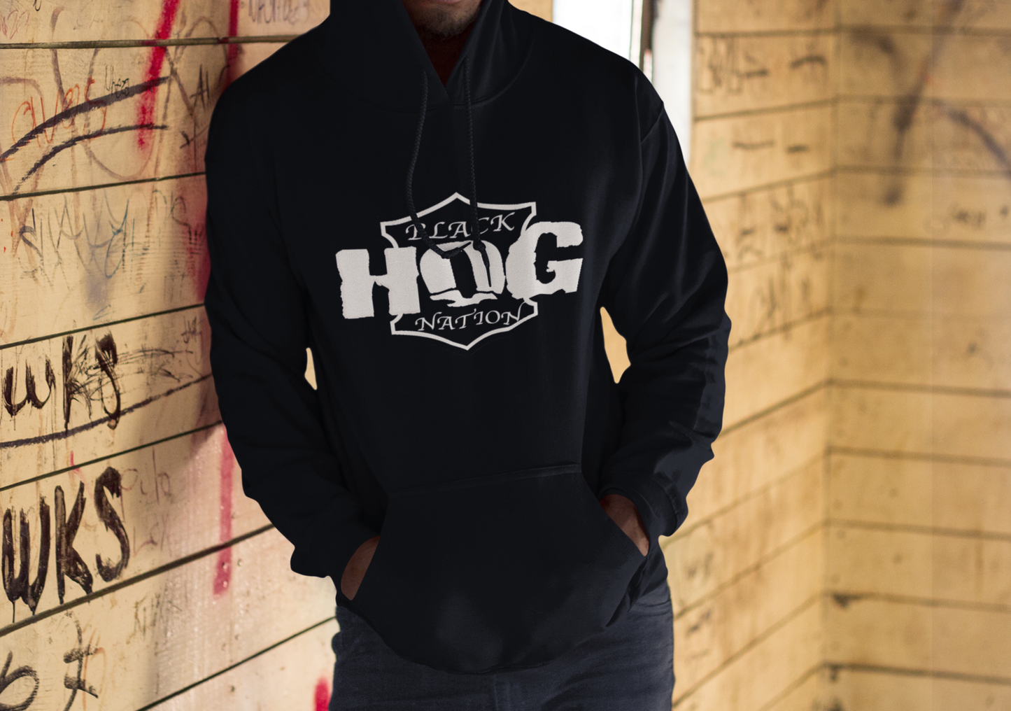 Black Hog Nation Logo hoodie